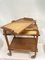 Serving Cart in Oak and Leather by Jacques Adnet, 1950s, Image 2