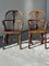 Windor Armchairs in Carved Wood, 1850s, Set of 4 6