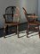 Windor Armchairs in Carved Wood, 1850s, Set of 4 4