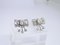 Boucles d'oreilles Loz Style Art Déco, Or Blanc 18kt, Diamants 2.43 CTS Total, Vintage - France, Set de 2 13