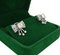 Earrings Loz Art Deco Style, 18kt White Gold, Diamonds 2.43 CTS Total, Vintage - France, Set of 2 23