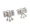 Earrings Loz Art Deco Style, 18kt White Gold, Diamonds 2.43 CTS Total, Vintage - France, Set of 2, Image 17