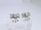 Earrings Loz Art Deco Style, 18kt White Gold, Diamonds 2.43 CTS Total, Vintage - France, Set of 2 5