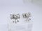 Earrings Loz Art Deco Style, 18kt White Gold, Diamonds 2.43 CTS Total, Vintage - France, Set of 2, Image 5