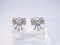 Boucles d'oreilles Loz Style Art Déco, Or Blanc 18kt, Diamants 2.43 CTS Total, Vintage - France, Set de 2 6