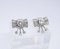 Earrings Loz Art Deco Style, 18kt White Gold, Diamonds 2.43 CTS Total, Vintage - France, Set of 2, Image 28