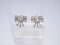 Earrings Loz Art Deco Style, 18kt White Gold, Diamonds 2.43 CTS Total, Vintage - France, Set of 2, Image 2