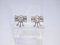 Pendientes Loz Art Déco, oro blanco de 18 kt, diamantes 2.43 CTS en total, vintage - Francia, Juego de 2, Imagen 2