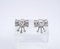 Earrings Loz Art Deco Style, 18kt White Gold, Diamonds 2.43 CTS Total, Vintage - France, Set of 2, Image 27