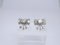 Earrings Loz Art Deco Style, 18kt White Gold, Diamonds 2.43 CTS Total, Vintage - France, Set of 2 16