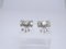 Earrings Loz Art Deco Style, 18kt White Gold, Diamonds 2.43 CTS Total, Vintage - France, Set of 2, Image 16