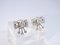 Boucles d'oreilles Loz Style Art Déco, Or Blanc 18kt, Diamants 2.43 CTS Total, Vintage - France, Set de 2 7