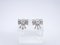 Earrings Loz Art Deco Style, 18kt White Gold, Diamonds 2.43 CTS Total, Vintage - France, Set of 2, Image 14