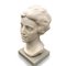 Bust of Woman in White Marble from Aurelio Bossi, 1920s 2