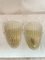 Lámparas de pared de cristal de Murano, años 80. Juego de 2, Imagen 1