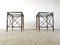 Brutalist Wrought Iron Side Tables, 1970s, Set of 2 7