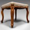 Antique English Dressing Stool in Walnut, 1840s 10