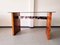 Burl & Glass Console Table, 1970s 1