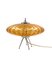 Lampe de Bureau Ufo Flying Saucer en Verre de Murano Orange, Murano, Italie, 1970s 1