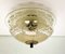 Art Deco Etched Glass Ceiling Lamp, 1920s 2