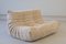Beige Corduroy Togo Living Room Set by Michel Ducaroy for Ligne Roset, Set of 5 9