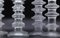 Festivo Kerzenhalter aus Glas 1-8 Ringe von Timo Sarpaneva für Iittala, 1960er, 8er Set 6