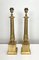 Large French Empire Style Brass Table Lamps, 1940s, Set of 2 1