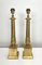 Large French Empire Style Brass Table Lamps, 1940s, Set of 2, Image 1