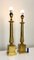 Large French Empire Style Brass Table Lamps, 1940s, Set of 2 13