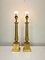 Large French Empire Style Brass Table Lamps, 1940s, Set of 2, Image 3