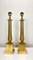 Large French Empire Style Brass Table Lamps, 1940s, Set of 2, Image 2