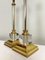 Mid-Century Brass and Acrylic Column Table Lamps, 1970, Set of 2 4