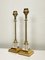 Mid-Century Brass and Acrylic Column Table Lamps, 1970, Set of 2, Image 1