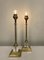 Mid-Century Brass and Acrylic Column Table Lamps, 1970, Set of 2 6