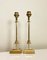 Mid-Century Brass and Acrylic Column Table Lamps, 1970, Set of 2 3