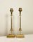 Mid-Century Brass and Acrylic Column Table Lamps, 1970, Set of 2, Image 3