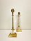 Mid-Century Brass and Acrylic Column Table Lamps, 1970, Set of 2, Image 11