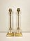 Mid-Century Brass and Acrylic Column Table Lamps, 1970, Set of 2 2