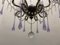 Lámpara de araña de cristal de Murano con cuentas, años 60, Imagen 7