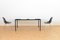 Mid-Century Light Blue Extendable Dining Table, Image 12