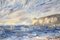 Thomas O'donnell, scène côtière impressionniste, huile sur toile, encadrée 3