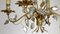 Gold-Plated Metal and Crystal Chandelier from Maison Bagues, 1970s 7