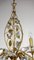 Lámpara de araña de metal y cristal bañado en oro de Maison Bagues, años 70, Imagen 3