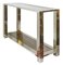Mid-Century Italian Brass, Chrome and Glass Top Console Table, Image 1