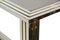 Mid-Century Italian Brass, Chrome and Glass Top Console Table 6