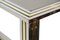 Mid-Century Italian Brass, Chrome and Glass Top Console Table, Image 6