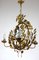 Gold-Plated Metal Flowers Wall Light, 1940s 20