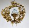 Gold-Plated Metal Flowers Wall Light, 1940s, Image 15