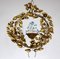 Gold-Plated Metal Flowers Wall Light, 1940s, Image 18
