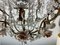 Vintage Crystal Ceramic Rose Chandelier, 1960s 13